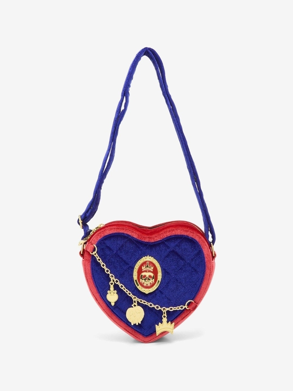 Loungefly Disney Snow White and The Seven Dwarfs Evil Queen Velvet Crossbody Bag